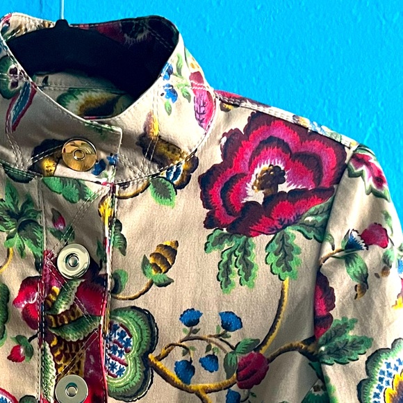 Eccoci ~ Beautiful Floral Print Jacket SIZE 0 - Picture 6 of 15